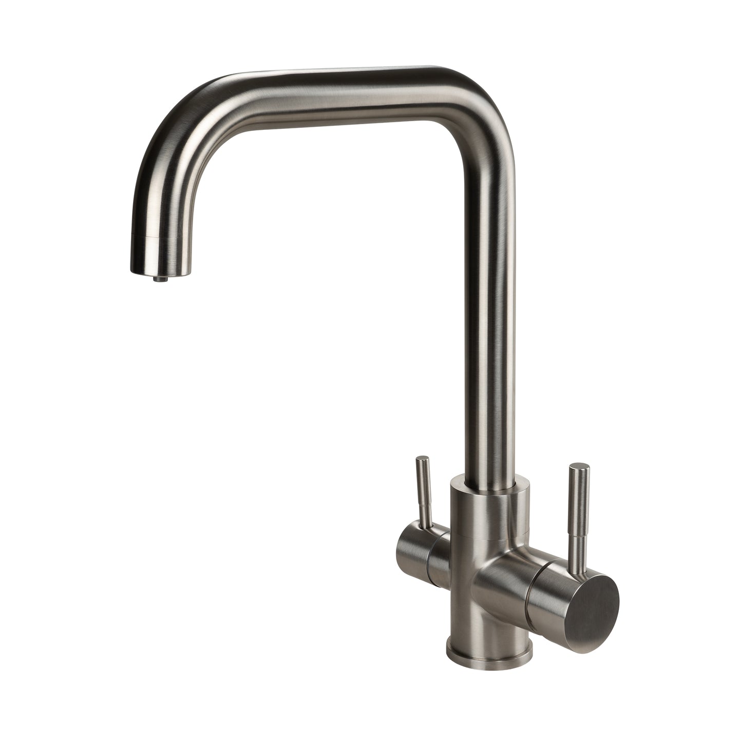 Baterie de bucătărie cu 3 cai din otel inoxidabil URBAN INOX | rotativ la 360° din oțel inoxidabil 304 solid