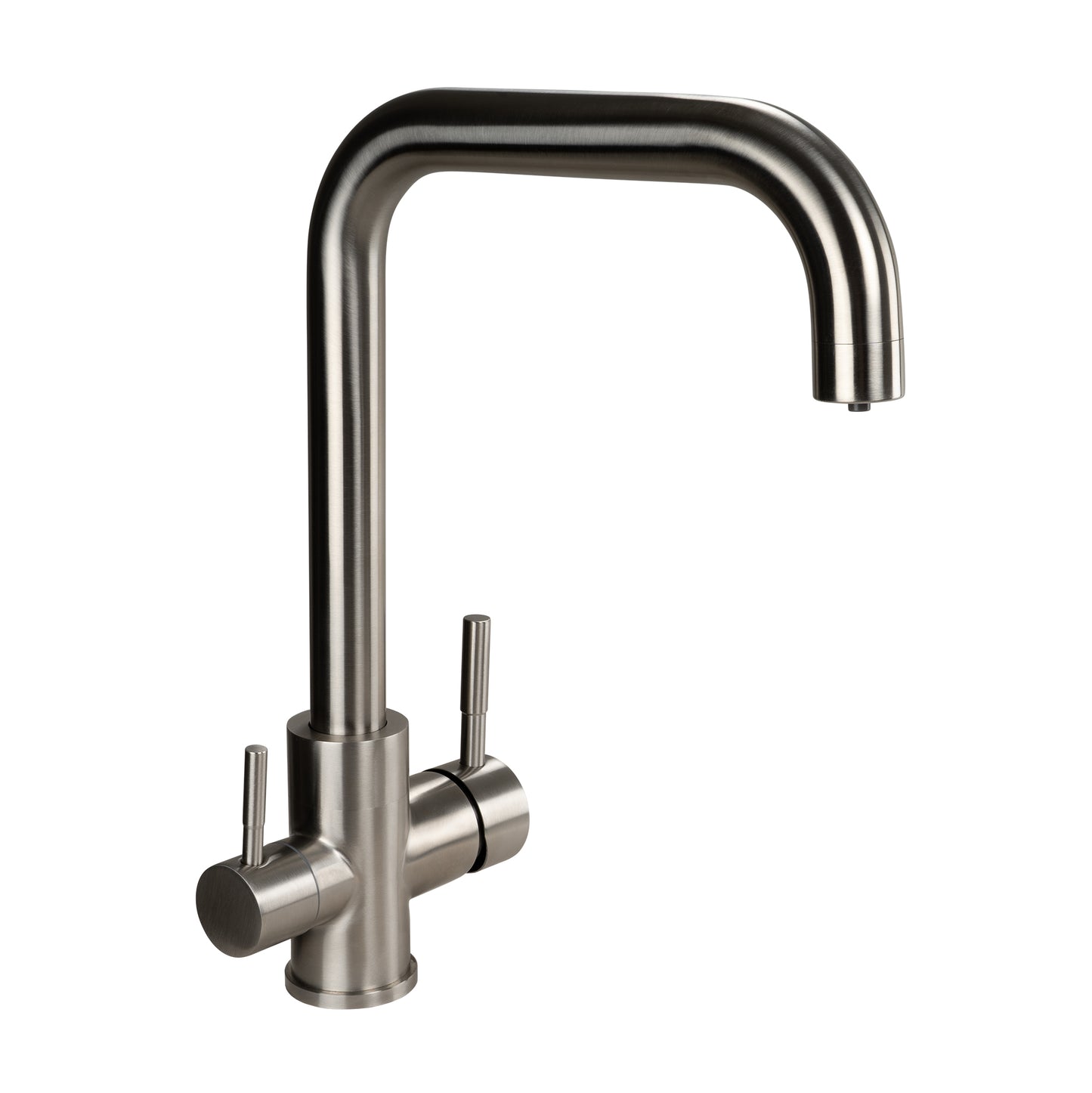 Baterie de bucătărie cu 3 cai din otel inoxidabil URBAN INOX | rotativ la 360° din oțel inoxidabil 304 solid