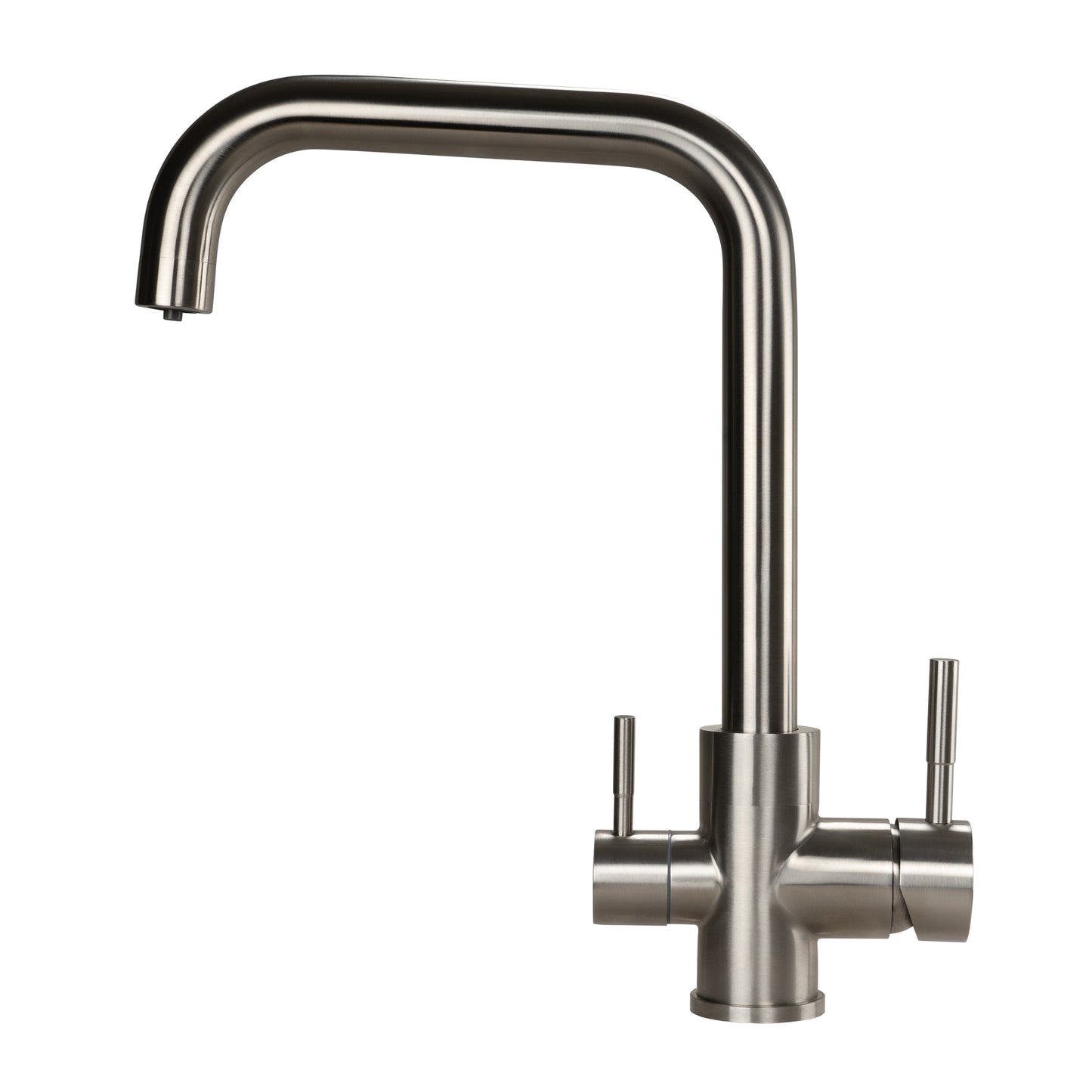 Baterie de bucătărie cu 3 cai din otel inoxidabil URBAN INOX | rotativ la 360° din oțel inoxidabil 304 solid
