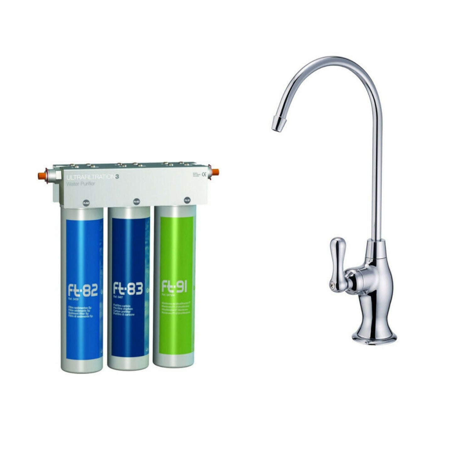 ULTRA FILTRATION system of water with active carbon AORA FT-LINE 3