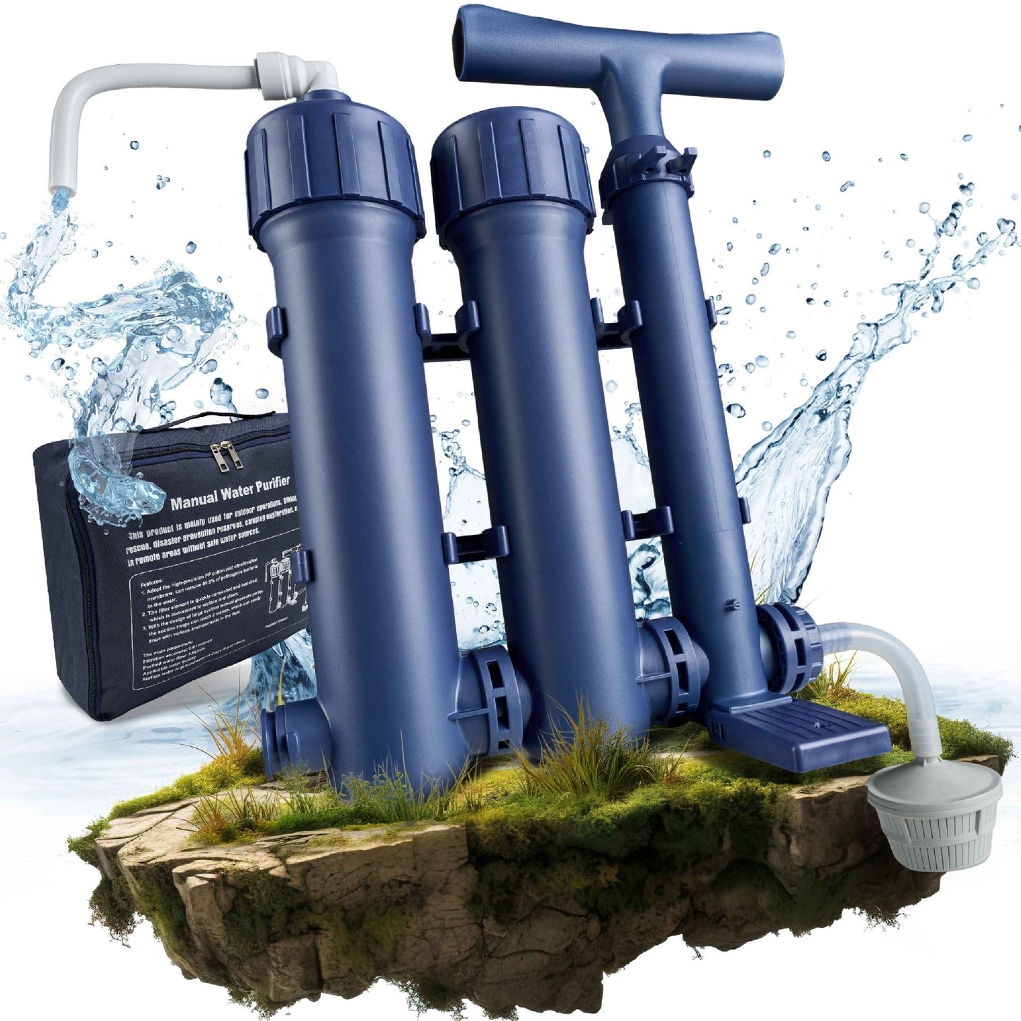 Filtru de apa pentru utilizare in aer liber, camping, drumetii