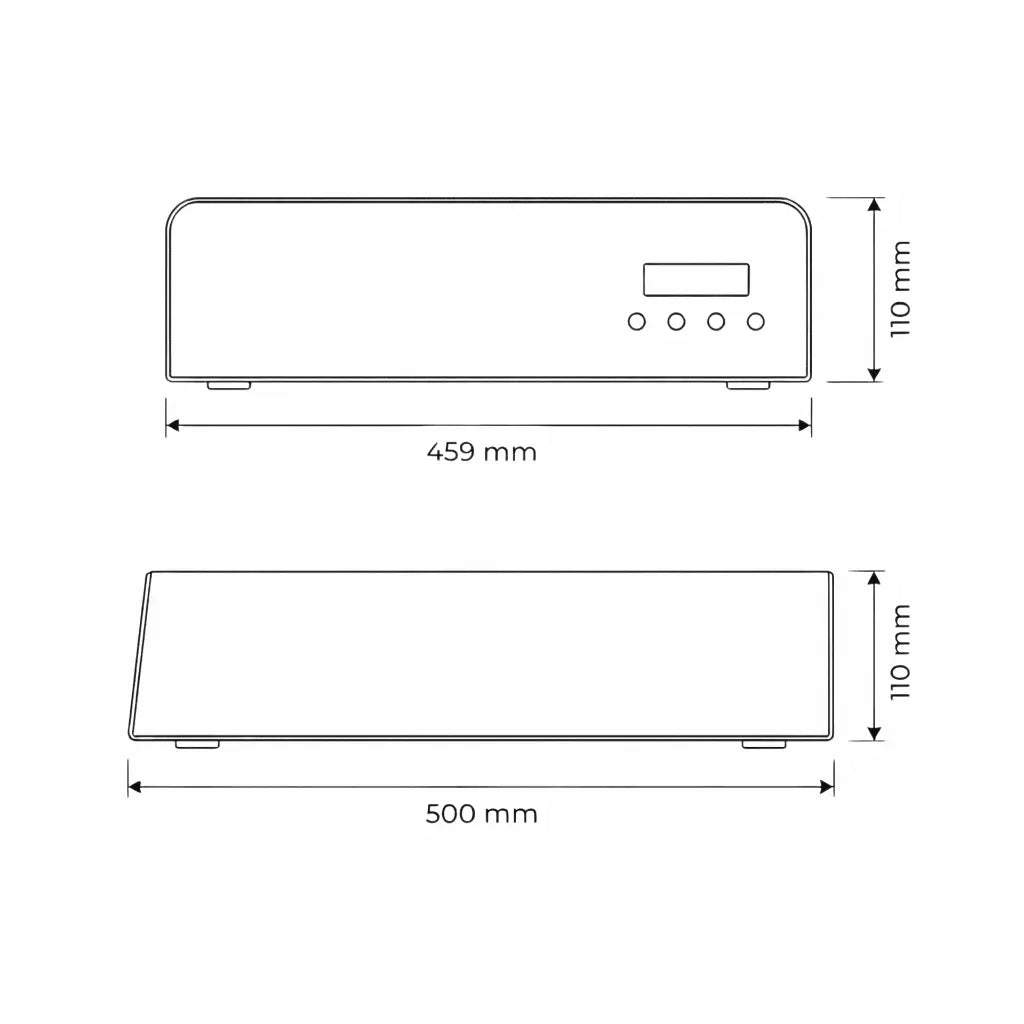 Aparat de apă rece și carbogazoasă SPRUDELUX® ULTRA FLAT Dozator de apă minerală carbogazoasă premium | doar 10,5 cm plat | conținut ridicat de CO2 | funcționare silențioasă | oțel inoxidabil | Fabricat în Italia 🇮🇹