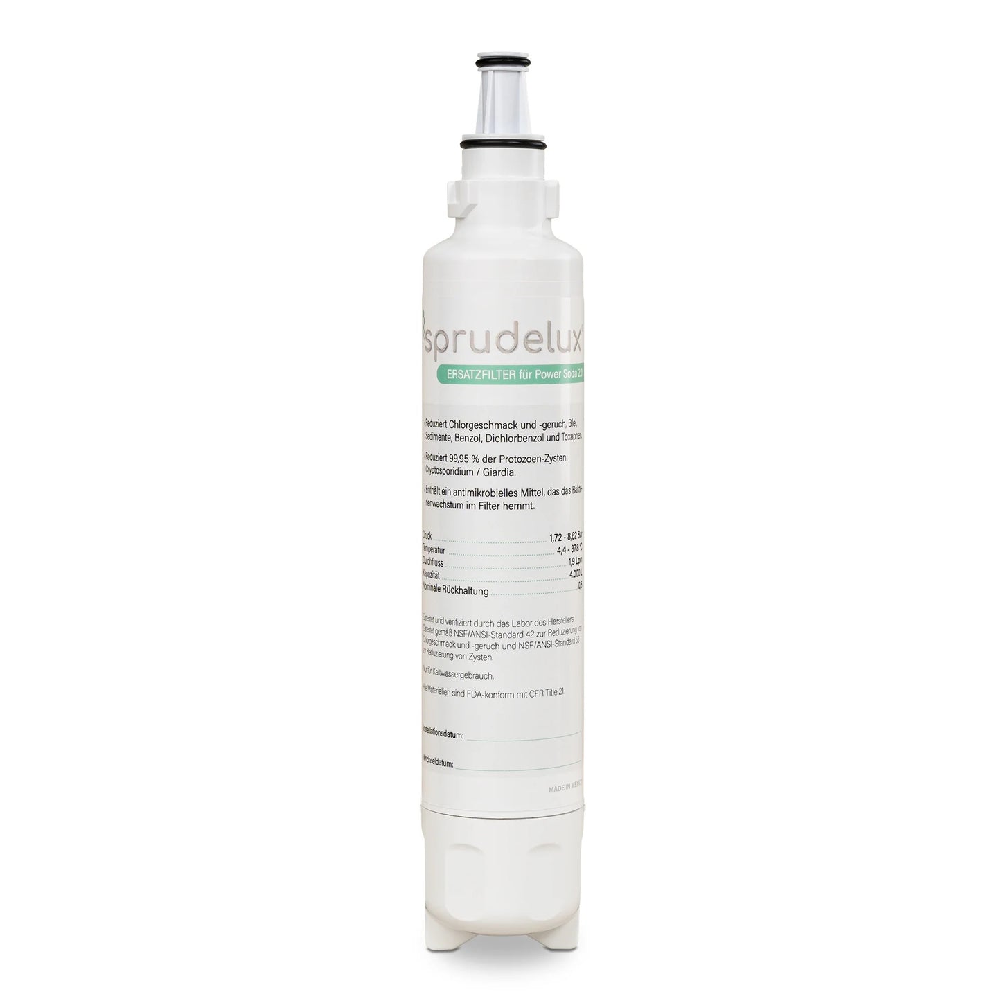 Sistem preparare apa carbogazoasa cu montare sub blat SPRUDELUX POWER SODA